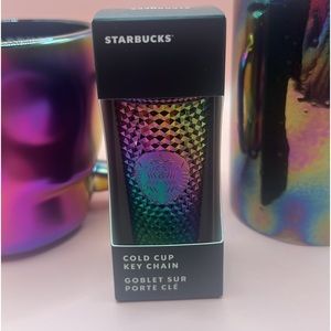 Starbucks USA oilslick keychain